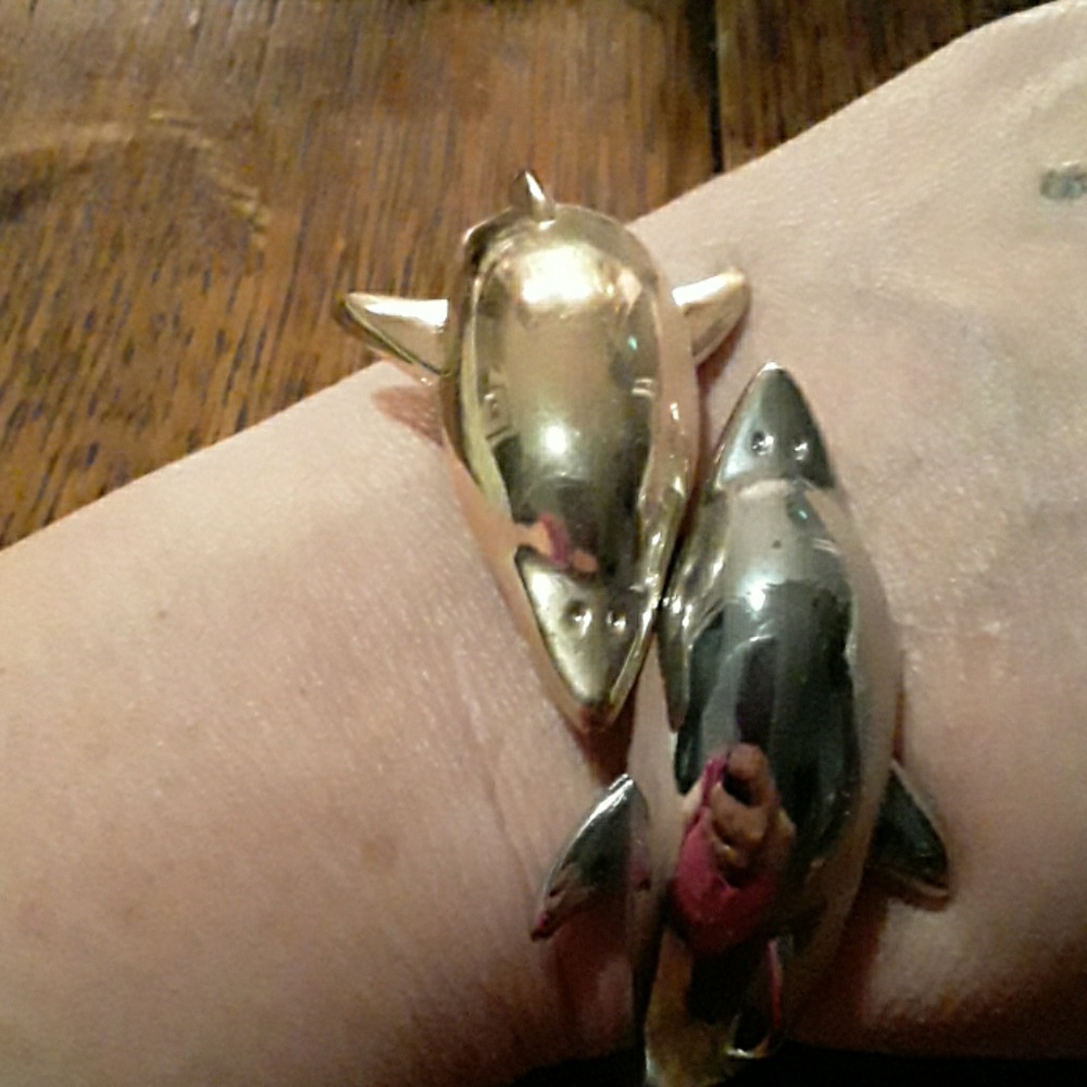Dolphins bangle bracelet